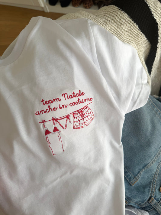 T-shirt "Team Natale anche in costume"