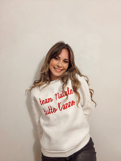 Felpa "Team Natale tutto l'anno"