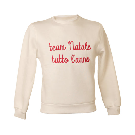 Felpa "Team Natale tutto l'anno"